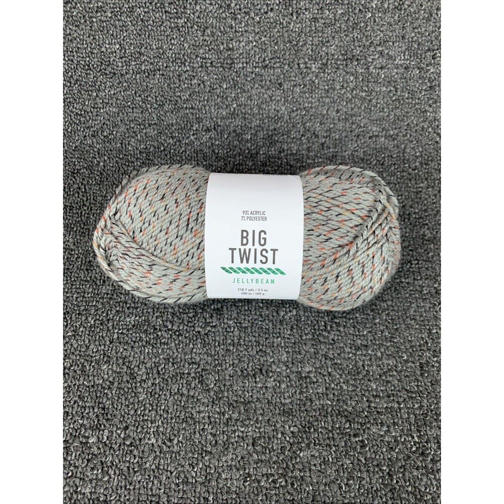 Big Twist Jellybean, Colorway Rock Candy, NEW 218.7yds Ea, 3.5oz